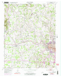Cookeville West 1953 topographic map thumbnail