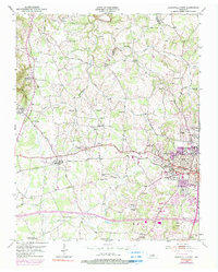 Cookeville West 1953 topographic map thumbnail