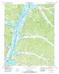 Daniels Landing 1949 topographic map thumbnail