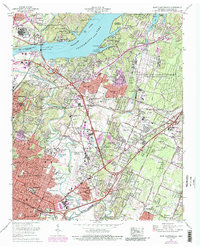 East Chattanooga 1969 topographic map thumbnail
