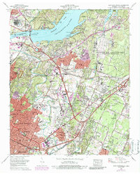 East Chattanooga 1969 topographic map thumbnail
