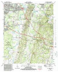 East Ridge 1982 topographic map thumbnail