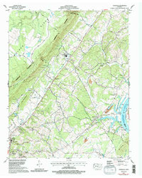 Evensville 1973 topographic map thumbnail