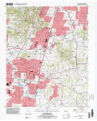 Franklin 1997 topographic map thumbnail