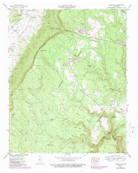Henson Gap 1946 topographic map thumbnail