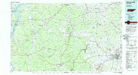 Hohenwald 1986 topographic map thumbnail
