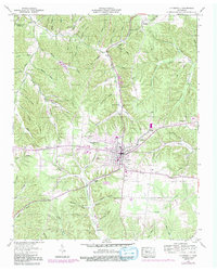 Hohenwald 1951 topographic map thumbnail