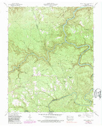 Honey Creek 1952 topographic map thumbnail