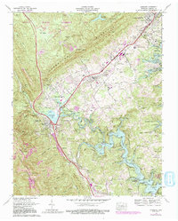 Jacksboro 1973 topographic map thumbnail
