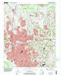 Jackson North 1997 topographic map thumbnail