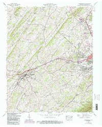 Jonesborough 1959 topographic map thumbnail