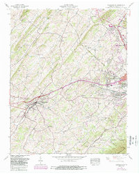 Jonesborough 1959 topographic map thumbnail