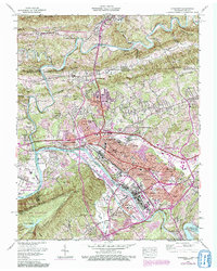 Kingsport 1959 topographic map thumbnail