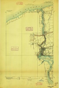 Niagara Falls 1896 topographic map thumbnail