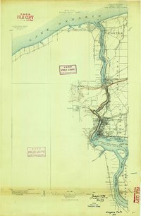 Niagara Falls 1896 topographic map thumbnail