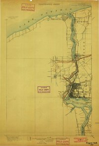 Niagara Falls 1901 topographic map thumbnail