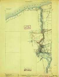 Niagara Falls 1901 topographic map thumbnail