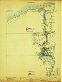 Niagara Falls 1901 topographic map thumbnail