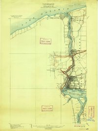 Niagara Falls 1901 topographic map thumbnail