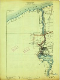 Niagara Falls 1901 topographic map thumbnail