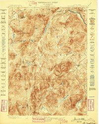 Thirteenth Lake 1898 topographic map thumbnail