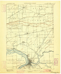 Tonawanda 1900 topographic map thumbnail