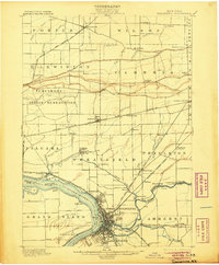 Tonawanda 1901 topographic map thumbnail