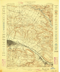 Utica 1898 topographic map thumbnail