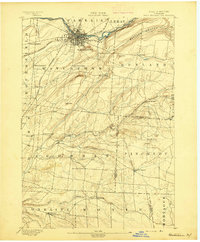 Watertown 1895 topographic map thumbnail