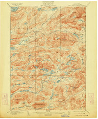 West Canada Lakes 1903 topographic map thumbnail