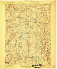 White Lake 1922 topographic map thumbnail