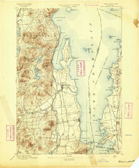 Willsboro 1895 topographic map thumbnail