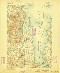 Willsboro 1895 topographic map thumbnail