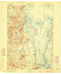 Willsboro 1895 topographic map thumbnail