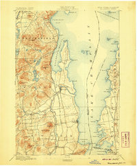 Willsboro 1895 topographic map thumbnail