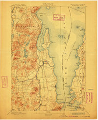 Willsboro 1895 topographic map thumbnail