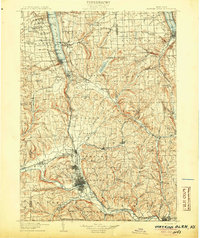 Watkins Glen topographic map thumbnail