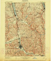 Watkins Glen 1905 topographic map thumbnail