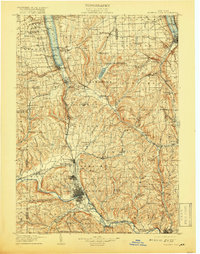 Watkins Glen 1905 topographic map thumbnail