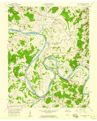 Dixon Springs 1958 topographic map thumbnail