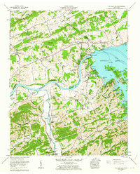 Douglas Dam 1961 topographic map thumbnail