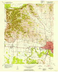 Dyersburg 1952 topographic map thumbnail