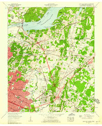 East Chattanooga 1958 topographic map thumbnail