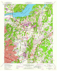 East Chattanooga 1958 topographic map thumbnail