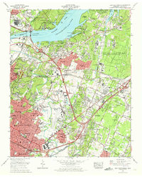 East Chattanooga 1969 topographic map thumbnail