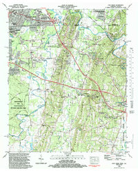East Ridge 1982 topographic map thumbnail