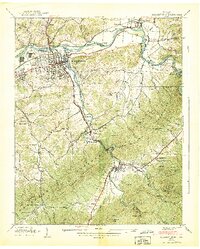 Elizabethton 1938 topographic map thumbnail
