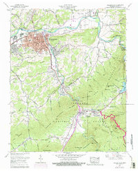 Elizabethton 1959 topographic map thumbnail
