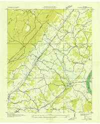 Evensville 1935 topographic map thumbnail