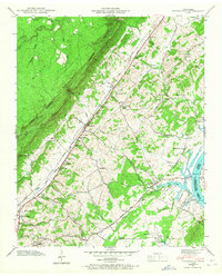 Evensville 1942 topographic map thumbnail